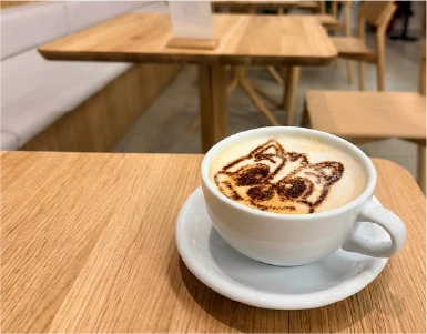 ヴァンくんカフェラテの写真